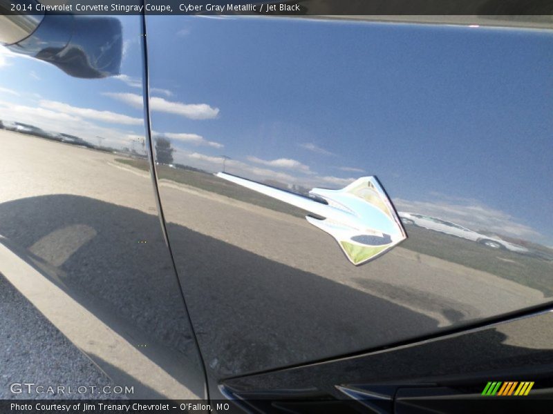 Cyber Gray Metallic / Jet Black 2014 Chevrolet Corvette Stingray Coupe