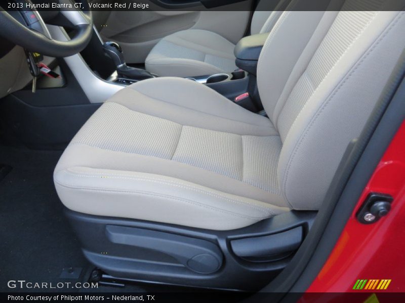 Volcanic Red / Beige 2013 Hyundai Elantra GT