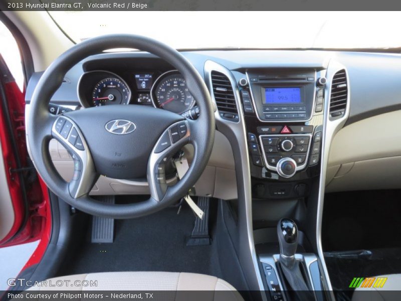 Volcanic Red / Beige 2013 Hyundai Elantra GT