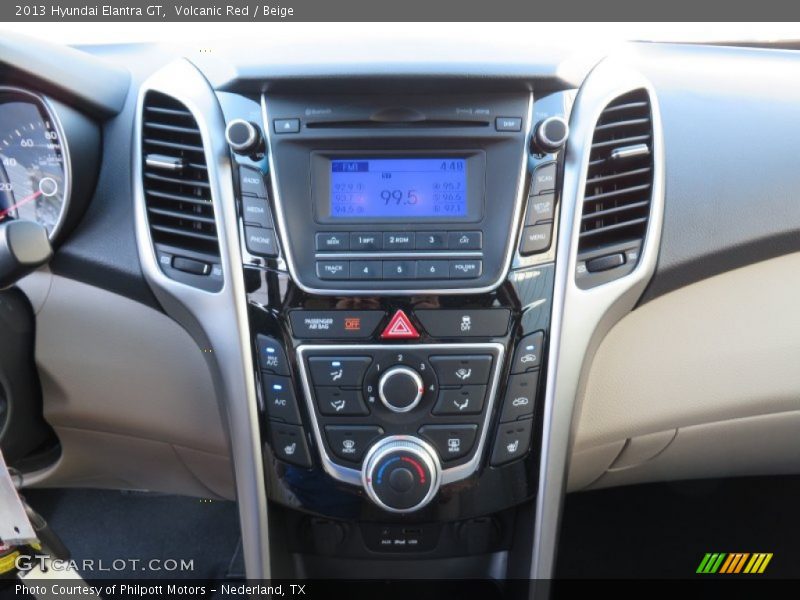 Volcanic Red / Beige 2013 Hyundai Elantra GT