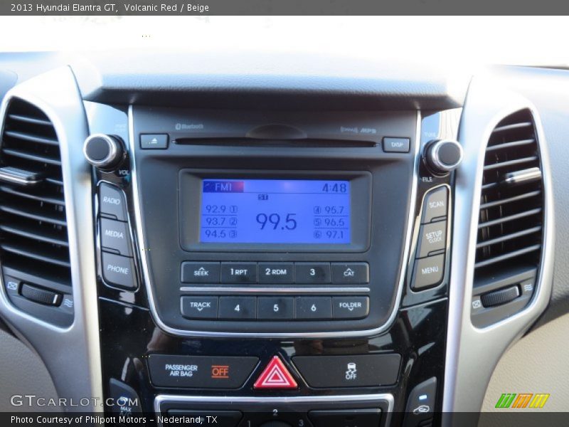 Volcanic Red / Beige 2013 Hyundai Elantra GT