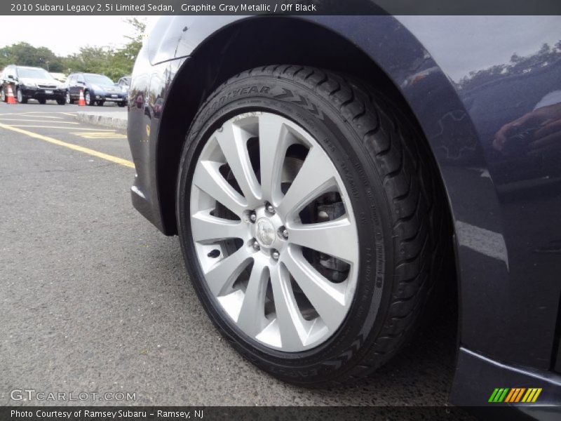 Graphite Gray Metallic / Off Black 2010 Subaru Legacy 2.5i Limited Sedan