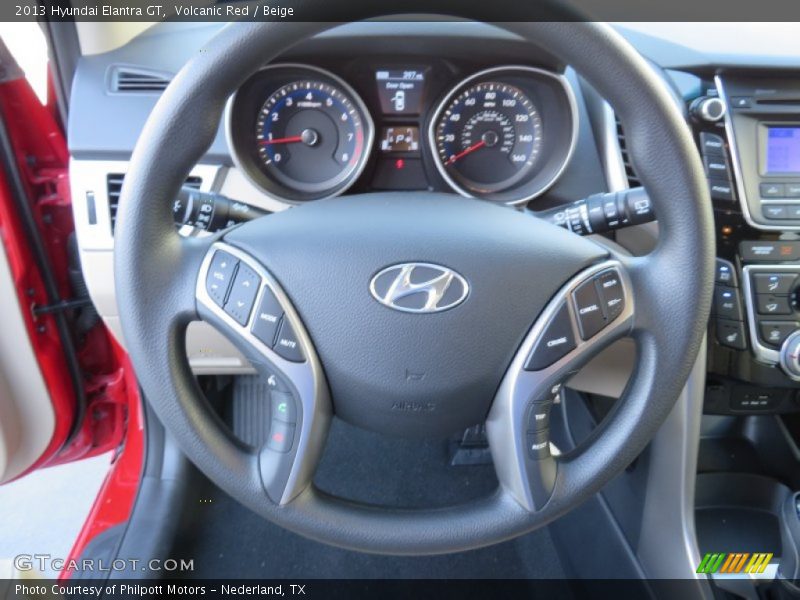 Volcanic Red / Beige 2013 Hyundai Elantra GT