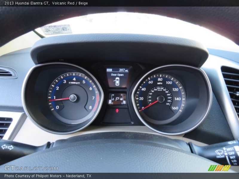 Volcanic Red / Beige 2013 Hyundai Elantra GT