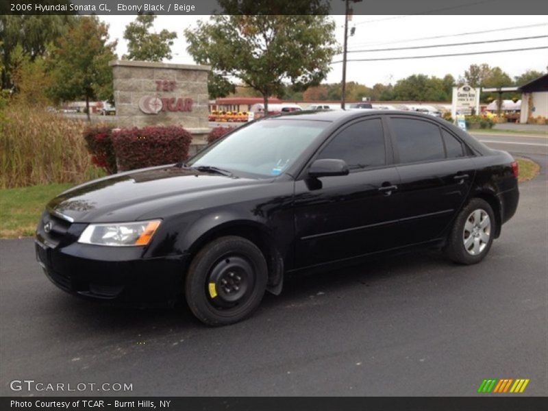 Ebony Black / Beige 2006 Hyundai Sonata GL