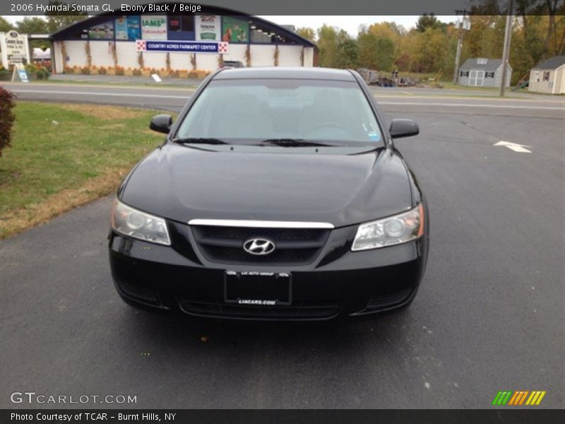 Ebony Black / Beige 2006 Hyundai Sonata GL