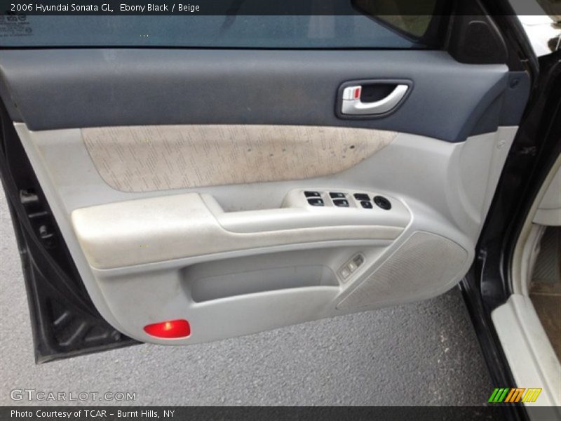 Ebony Black / Beige 2006 Hyundai Sonata GL
