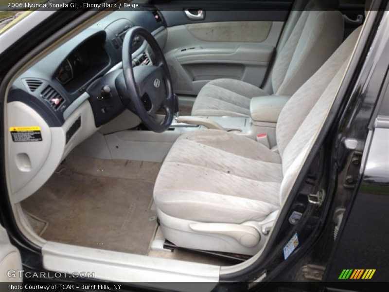 Ebony Black / Beige 2006 Hyundai Sonata GL