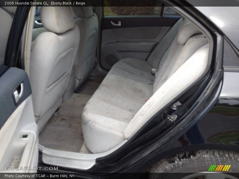 Ebony Black / Beige 2006 Hyundai Sonata GL