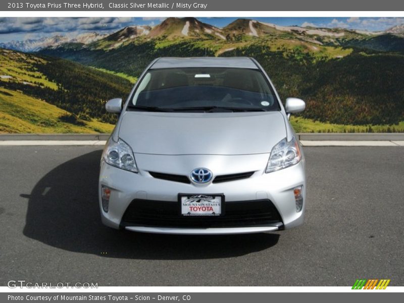 Classic Silver Metallic / Misty Gray 2013 Toyota Prius Three Hybrid