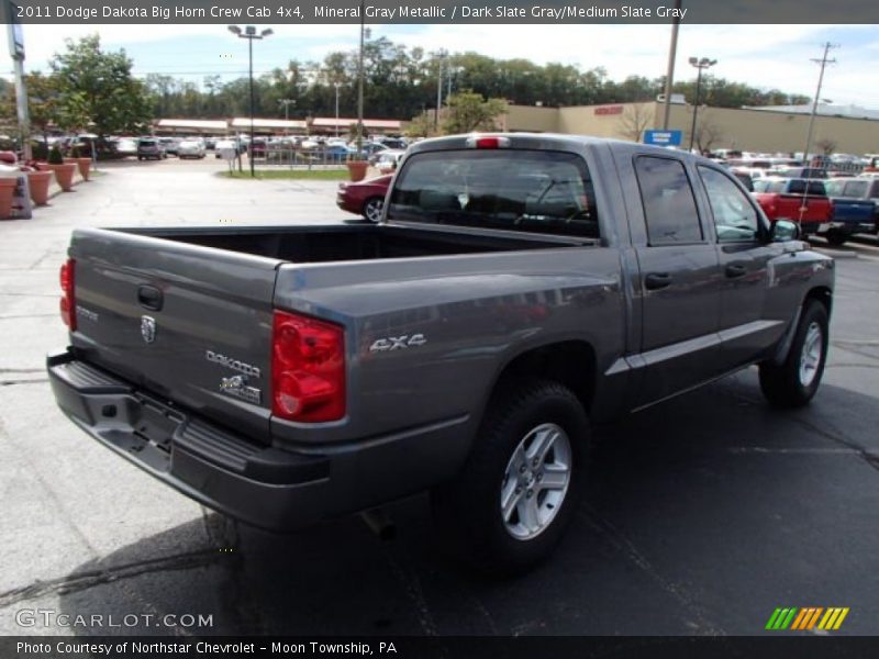 Mineral Gray Metallic / Dark Slate Gray/Medium Slate Gray 2011 Dodge Dakota Big Horn Crew Cab 4x4