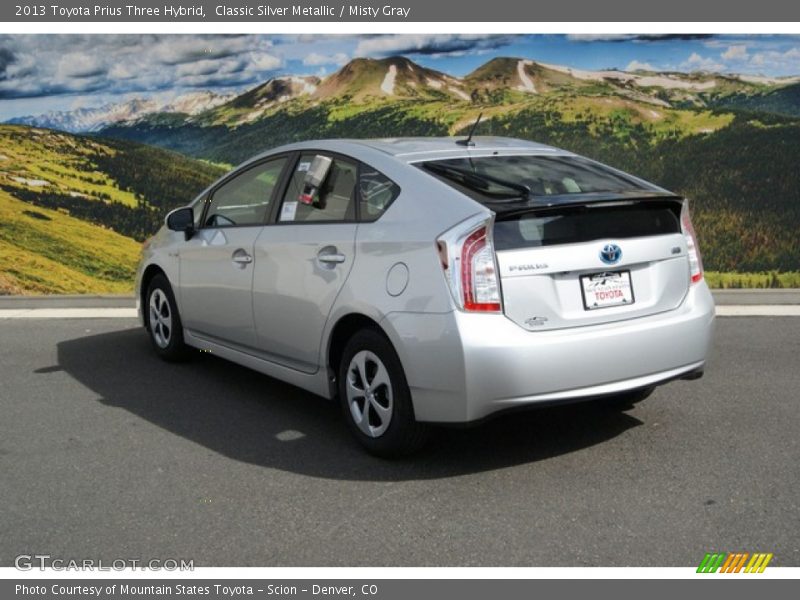 Classic Silver Metallic / Misty Gray 2013 Toyota Prius Three Hybrid