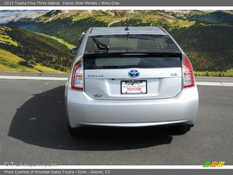 Classic Silver Metallic / Misty Gray 2013 Toyota Prius Three Hybrid