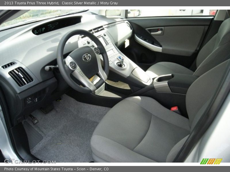 Classic Silver Metallic / Misty Gray 2013 Toyota Prius Three Hybrid