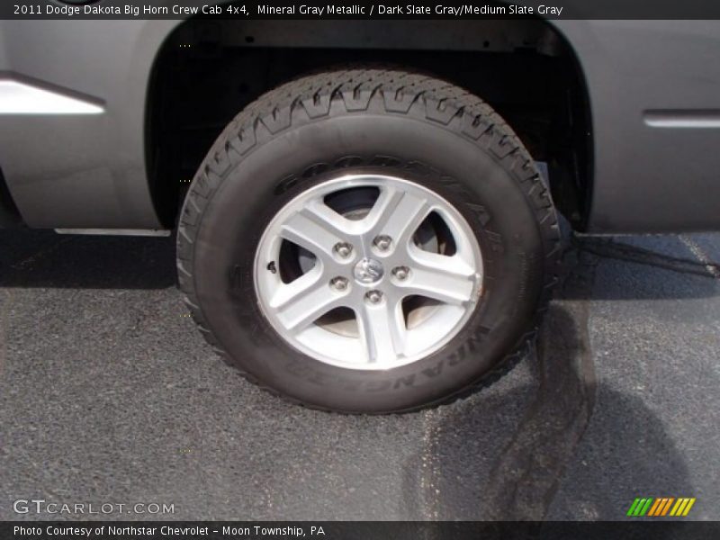 Mineral Gray Metallic / Dark Slate Gray/Medium Slate Gray 2011 Dodge Dakota Big Horn Crew Cab 4x4