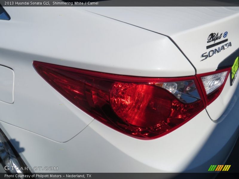 Shimmering White / Camel 2013 Hyundai Sonata GLS