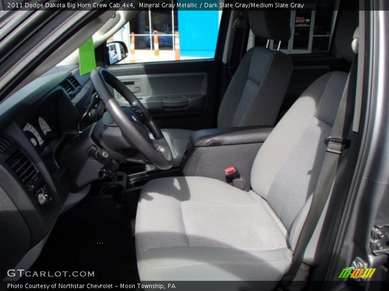 Mineral Gray Metallic / Dark Slate Gray/Medium Slate Gray 2011 Dodge Dakota Big Horn Crew Cab 4x4