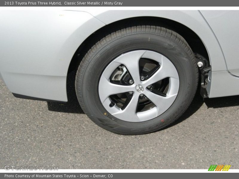 Classic Silver Metallic / Misty Gray 2013 Toyota Prius Three Hybrid