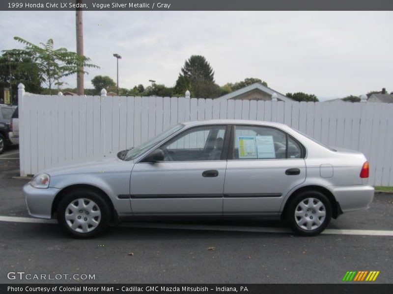 Vogue Silver Metallic / Gray 1999 Honda Civic LX Sedan
