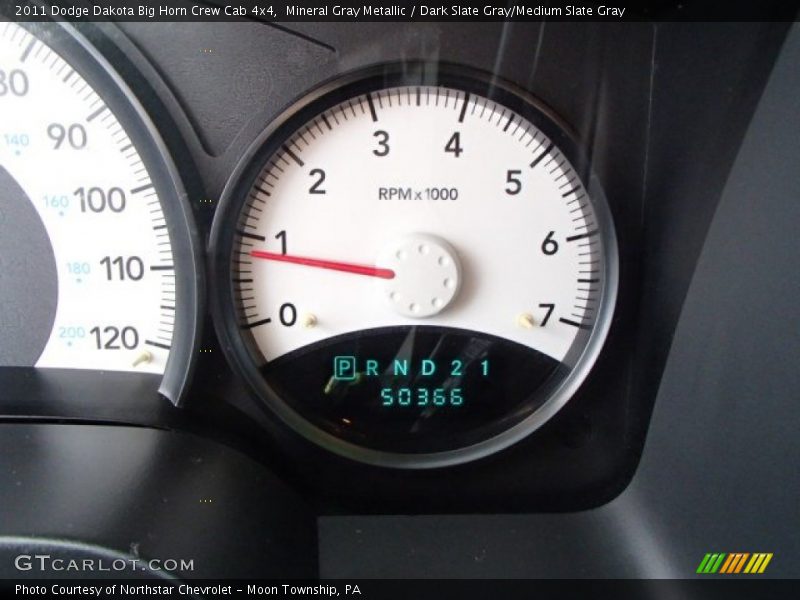 Mineral Gray Metallic / Dark Slate Gray/Medium Slate Gray 2011 Dodge Dakota Big Horn Crew Cab 4x4