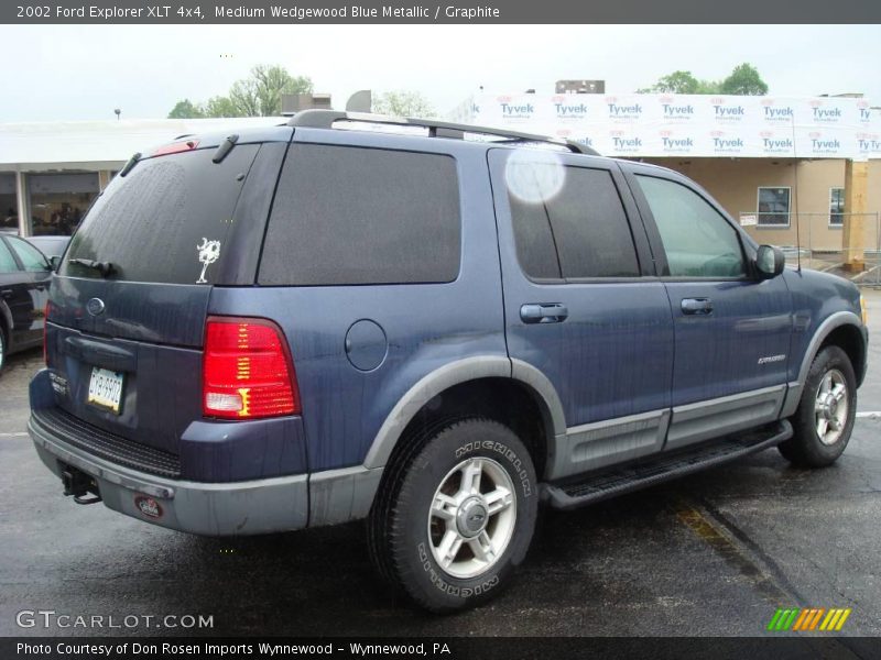 Medium Wedgewood Blue Metallic / Graphite 2002 Ford Explorer XLT 4x4