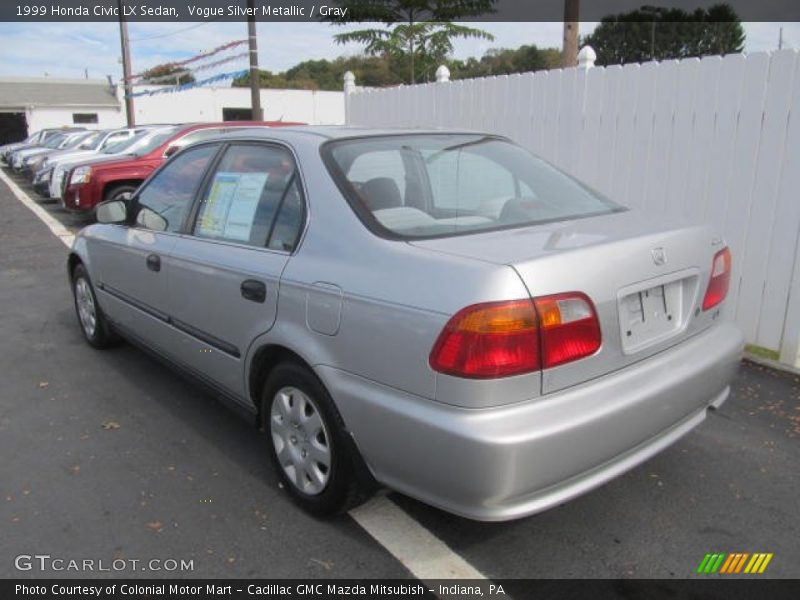 Vogue Silver Metallic / Gray 1999 Honda Civic LX Sedan