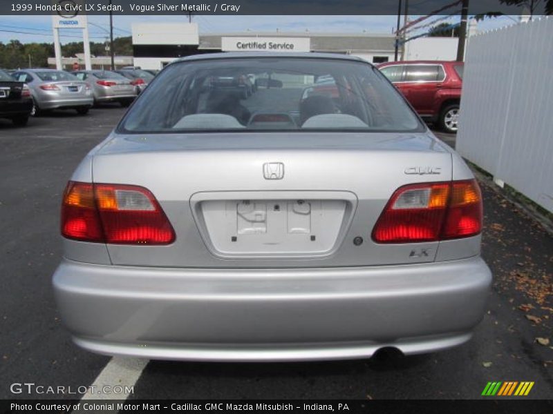 Vogue Silver Metallic / Gray 1999 Honda Civic LX Sedan