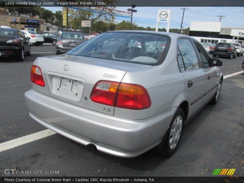 Vogue Silver Metallic / Gray 1999 Honda Civic LX Sedan