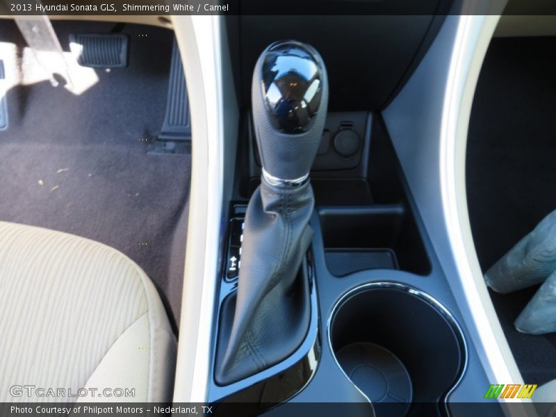Shimmering White / Camel 2013 Hyundai Sonata GLS