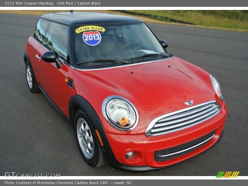 Chili Red / Carbon Black 2013 Mini Cooper Hardtop