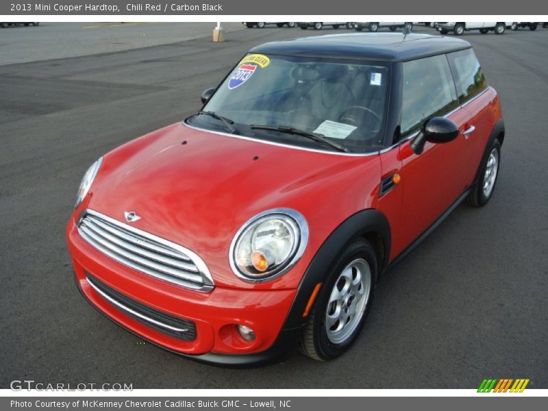 Chili Red / Carbon Black 2013 Mini Cooper Hardtop