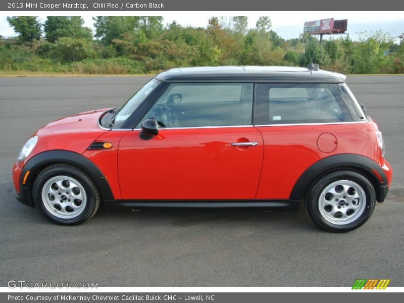 Chili Red / Carbon Black 2013 Mini Cooper Hardtop