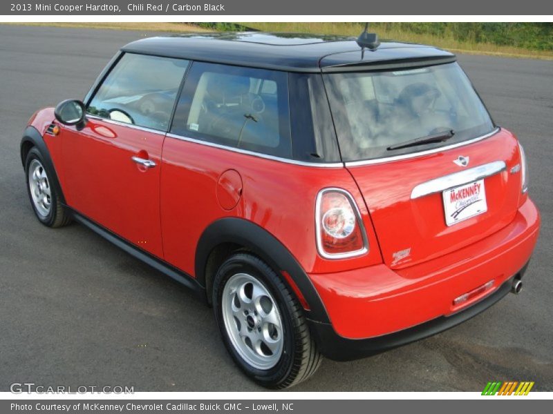 Chili Red / Carbon Black 2013 Mini Cooper Hardtop