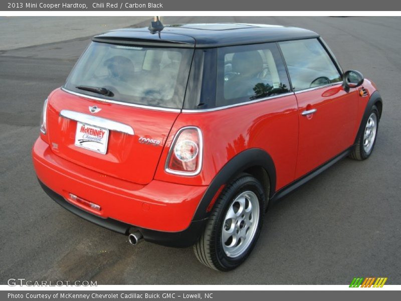 Chili Red / Carbon Black 2013 Mini Cooper Hardtop