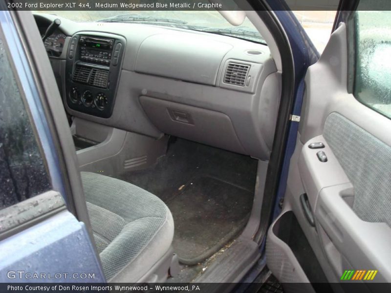 Medium Wedgewood Blue Metallic / Graphite 2002 Ford Explorer XLT 4x4