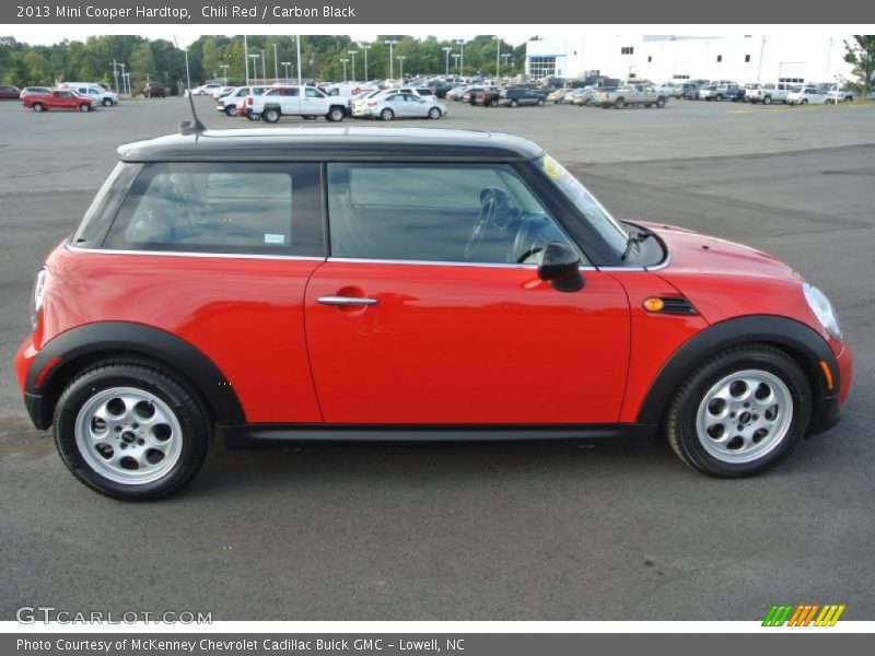 Chili Red / Carbon Black 2013 Mini Cooper Hardtop