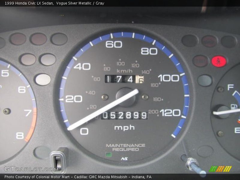 Vogue Silver Metallic / Gray 1999 Honda Civic LX Sedan
