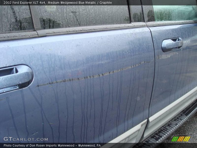 Medium Wedgewood Blue Metallic / Graphite 2002 Ford Explorer XLT 4x4