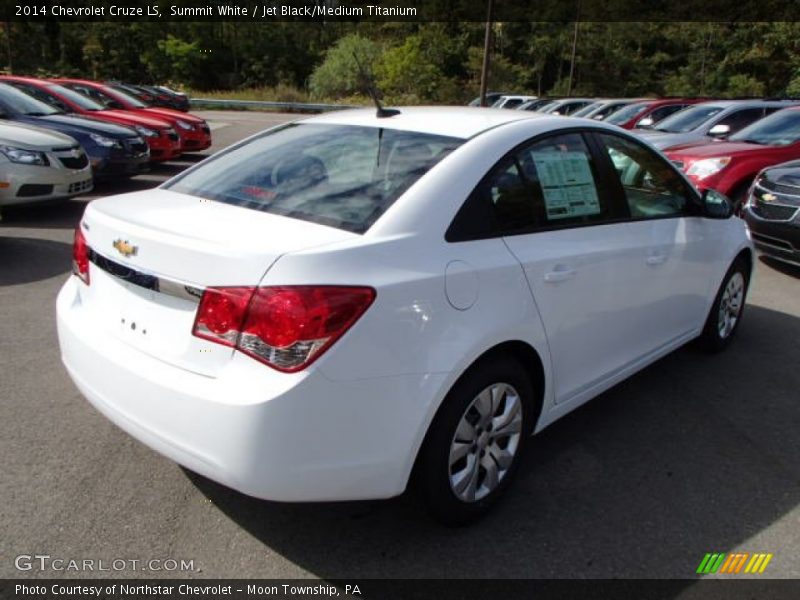 Summit White / Jet Black/Medium Titanium 2014 Chevrolet Cruze LS
