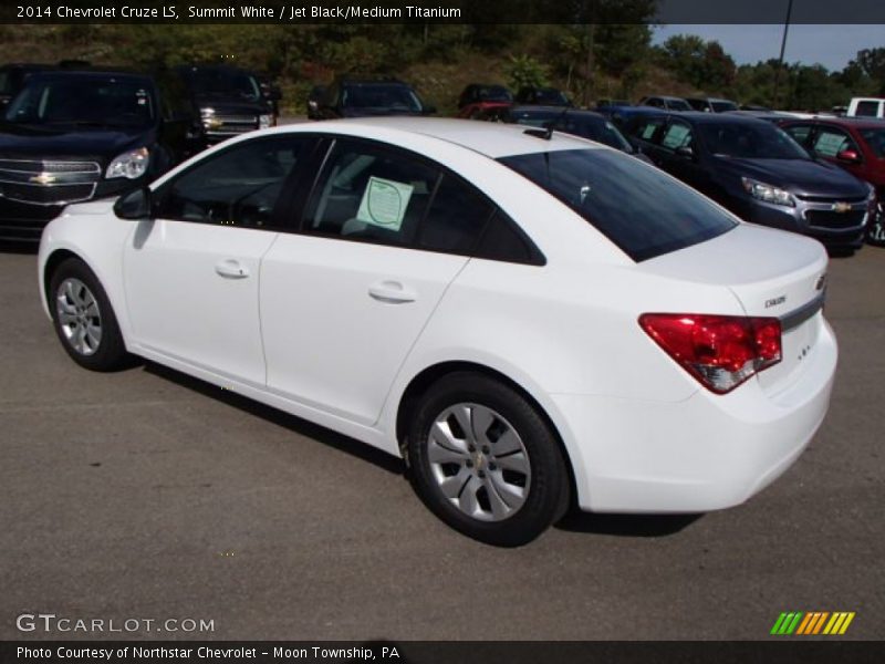 Summit White / Jet Black/Medium Titanium 2014 Chevrolet Cruze LS