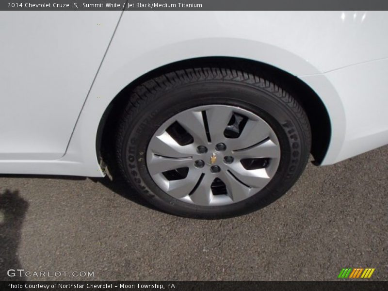 Summit White / Jet Black/Medium Titanium 2014 Chevrolet Cruze LS