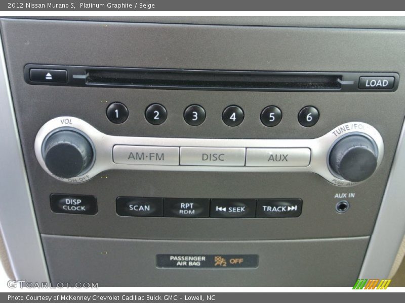 Platinum Graphite / Beige 2012 Nissan Murano S