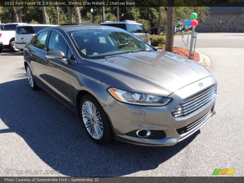 Sterling Gray Metallic / Charcoal Black 2013 Ford Fusion SE 2.0 EcoBoost