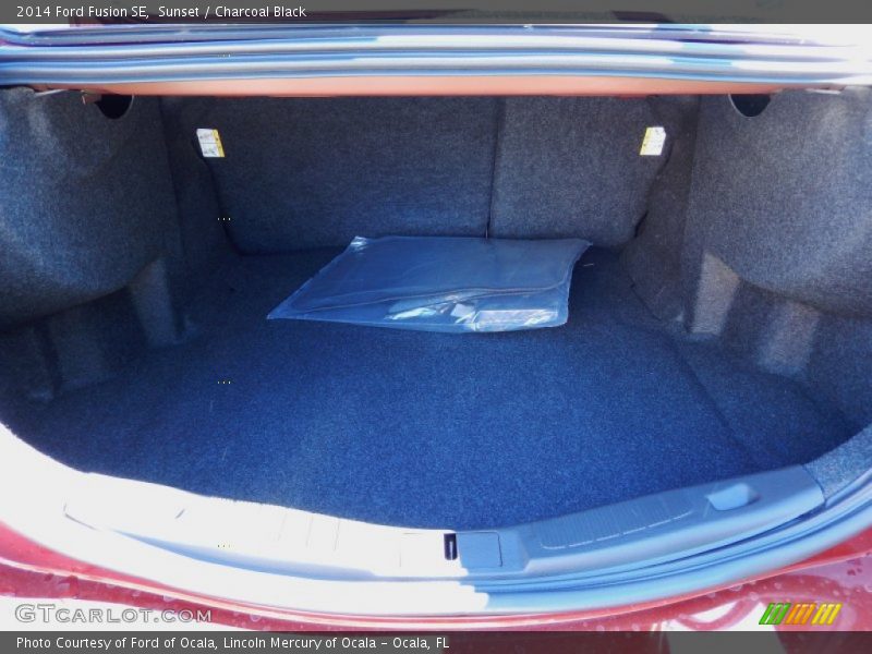 Sunset / Charcoal Black 2014 Ford Fusion SE