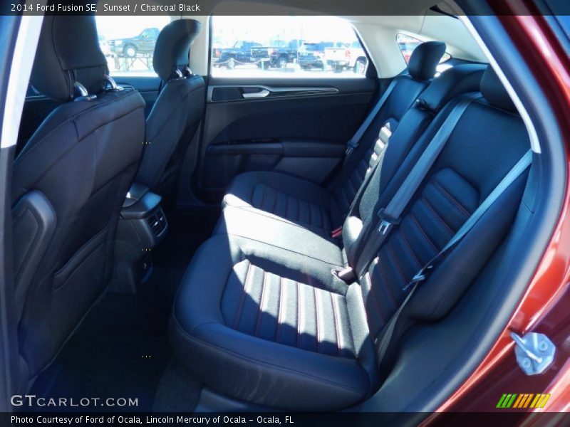 Sunset / Charcoal Black 2014 Ford Fusion SE