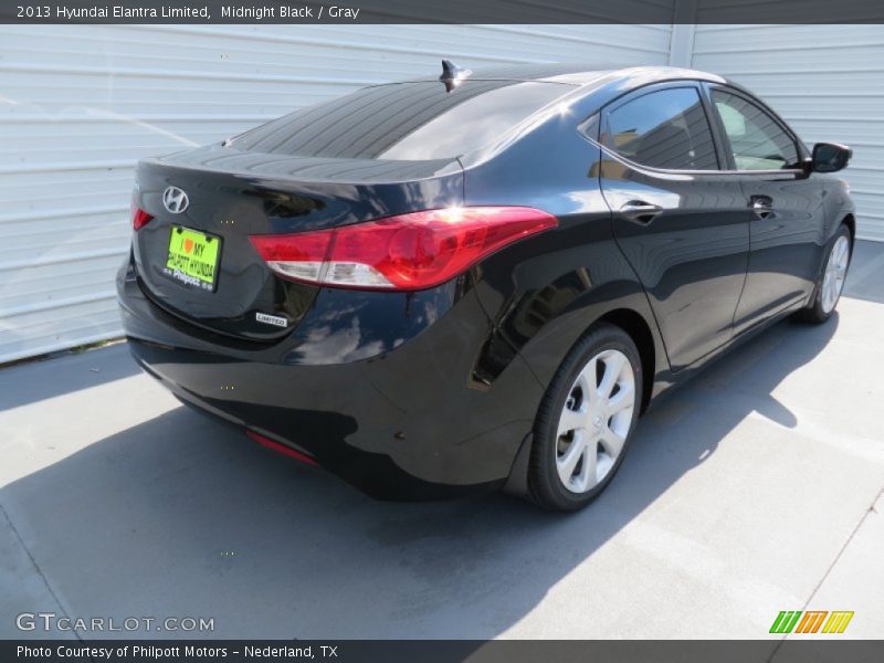 Midnight Black / Gray 2013 Hyundai Elantra Limited