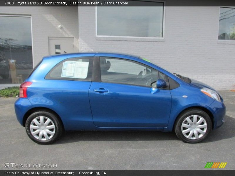  2008 Yaris S 3 Door Liftback Blazing Blue Pearl