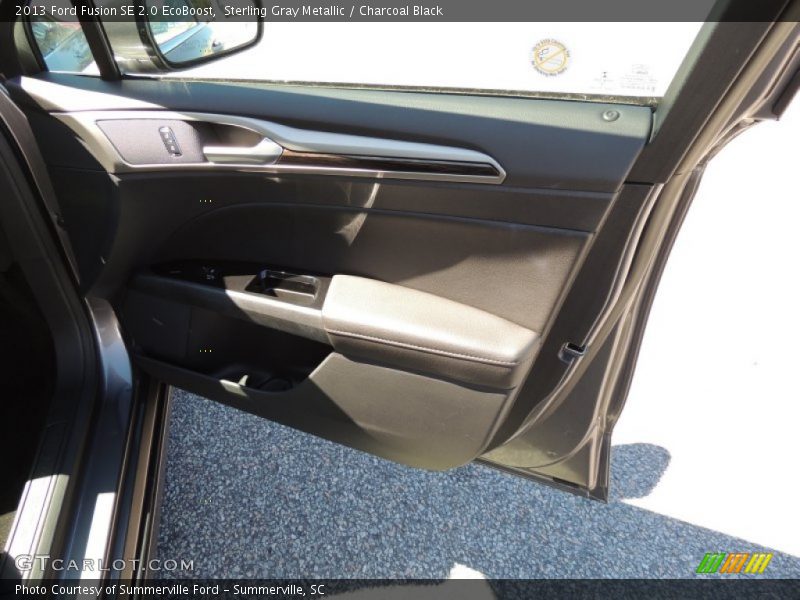 Sterling Gray Metallic / Charcoal Black 2013 Ford Fusion SE 2.0 EcoBoost