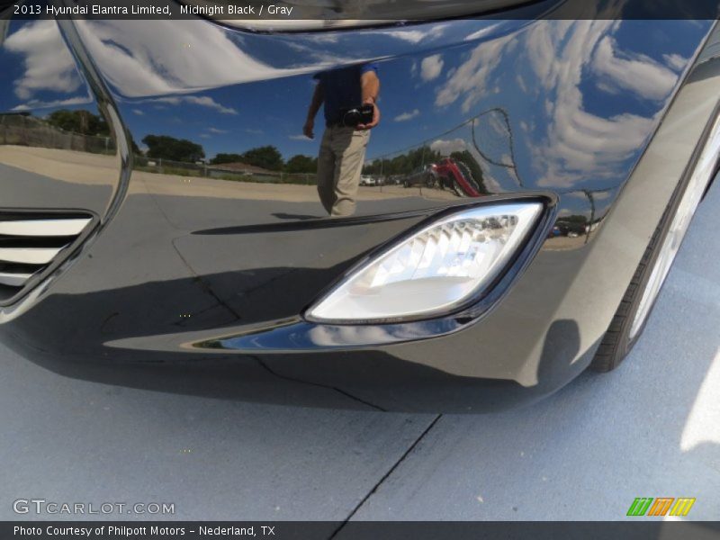 Midnight Black / Gray 2013 Hyundai Elantra Limited
