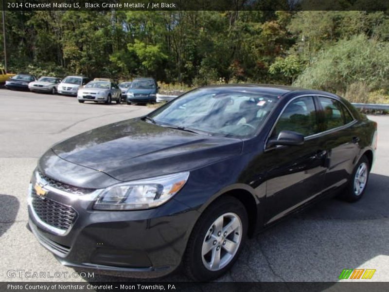 Black Granite Metallic / Jet Black 2014 Chevrolet Malibu LS